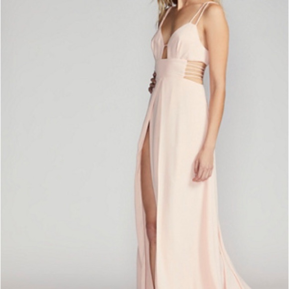 Fame & Partners X Free People “The Megan Dress” Pale Pink